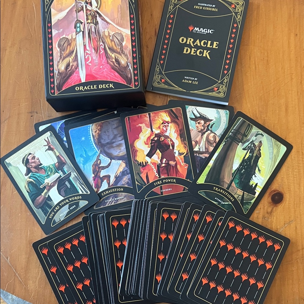 Magic Oracle Deck - Black, Red, and Gold